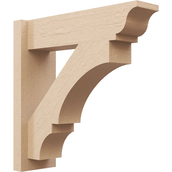 Ekena Millwork 5 1/2-in W x 18-in D x 18-in H Balboa Trad Rough Cedar Woodgrain TimberThane Outlooker, Primed Tan OUTUR055X18X18BOA04RCPR - main